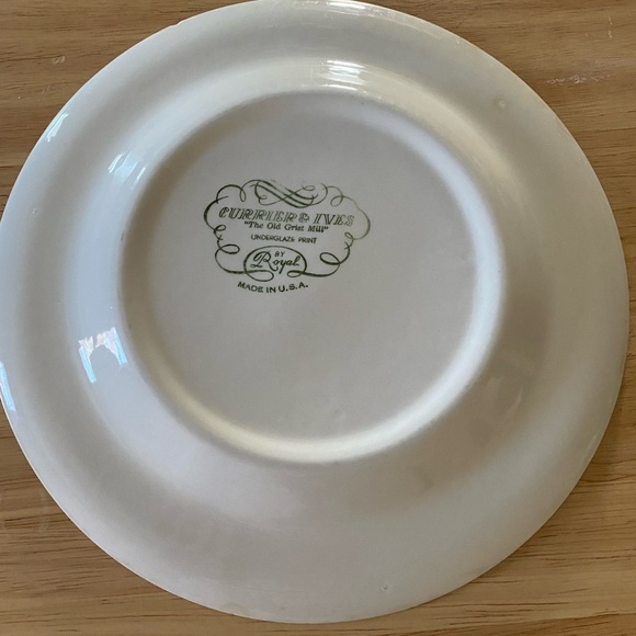 Vintage Currier & Ives 10” Dinner Plate - Picture 9 of 10